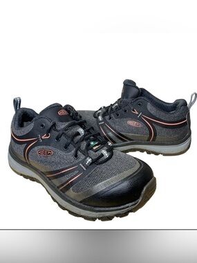 Keen Sedona Gray Safety Waterproof Work Hiking Shoes 6.5 Aluminum Cap toe